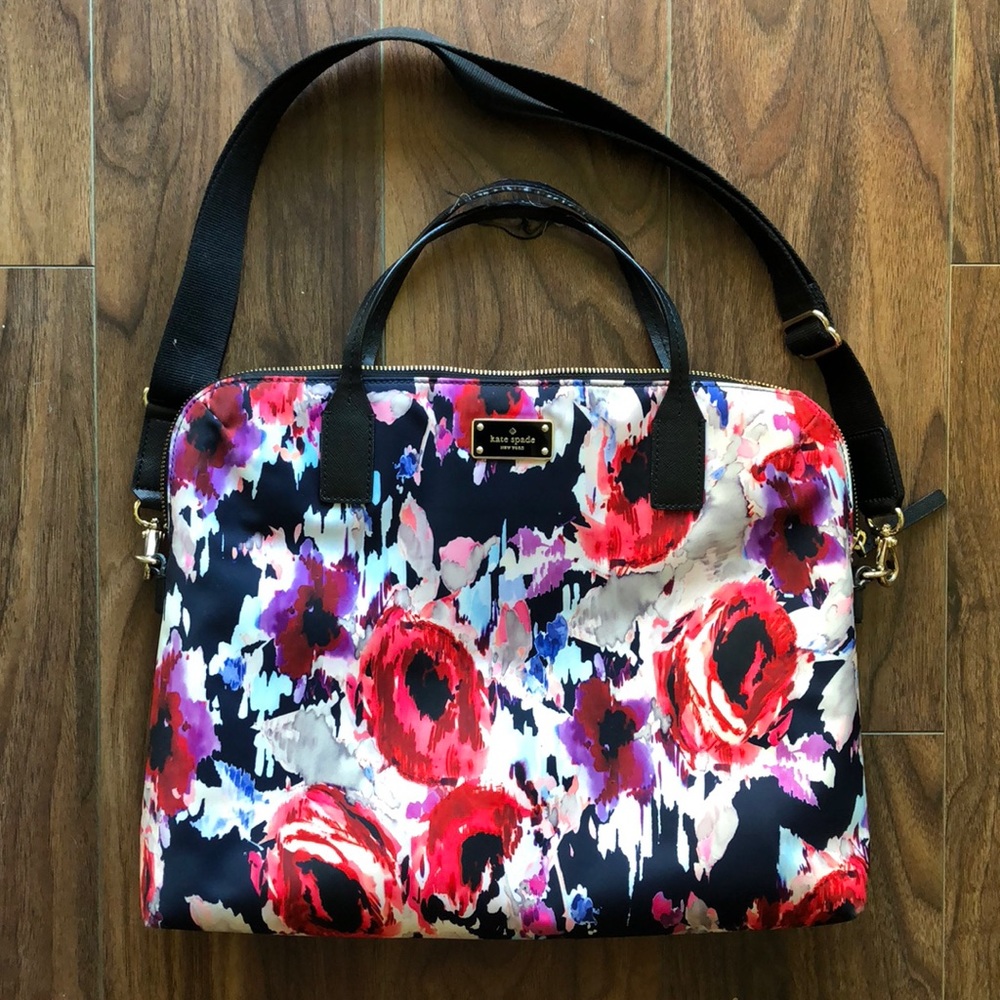 [Kate Spade] Floral Laptop Bag
